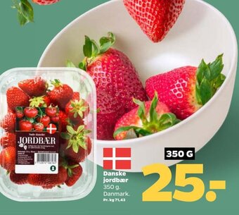 Netto Danske jordbær 350 g. tilbud