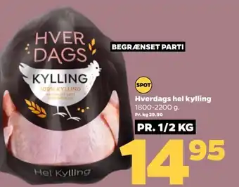 Netto Hverdags hel kylling tilbud