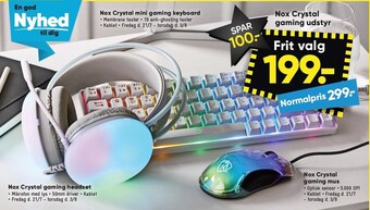 Bilka Nox crystal gaming udstyr tilbud