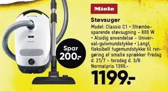 Bilka Miele støvsuger - classic 1 tilbud