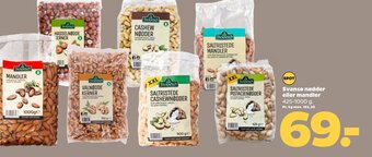 Netto Svansø nødder eller mandler 425-1000 g. tilbud