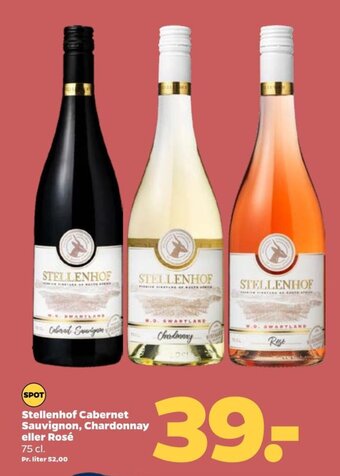 Netto Stellenhof Cabernet Sauvignon, Chardonnay eller Rosé tilbud