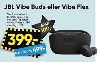 Bilka Jbl vide buds eller vibe flex tilbud