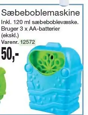 Harald Nyborg Sæbeboblemaskine tilbud