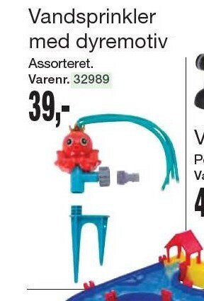 Vandsprinkler med dyremotiv
