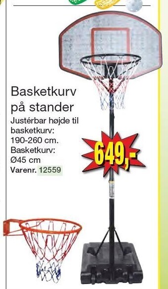 Harald Nyborg Basketkurv på stander tilbud