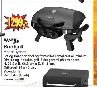 Harald Nyborg Baker grill bordgrill tilbud
