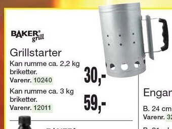 Harald Nyborg Baker grill grillstarter tilbud