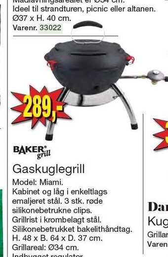 Harald Nyborg Baker grill gaskuglegrill tilbud