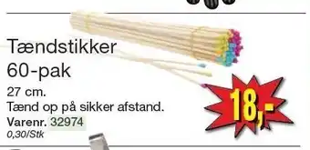 Harald Nyborg Tændstikker 60-pak tilbud