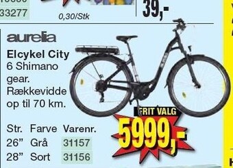 Harald Nyborg Aurelia elcykel city tilbud