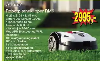 Harald Nyborg Adano robotplæneklipper rm6 tilbud