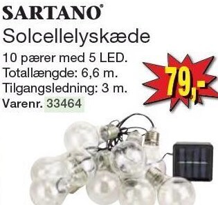 Harald Nyborg Sartano solcellelyskæde tilbud