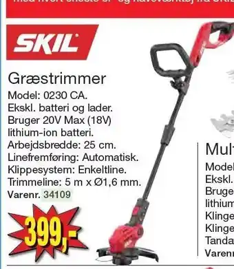 Harald Nyborg Skil græstrimmer tilbud