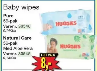 Harald Nyborg Baby wipes 56-pak tilbud