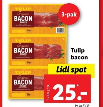 Lidl Tulip bacon tilbud