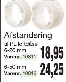 Harald Nyborg Afstandsring til pl loftdåse tilbud