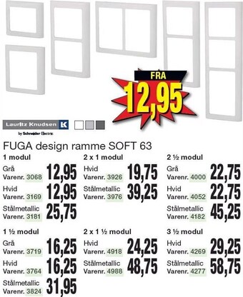 Harald Nyborg Lauritz knudsen - fuga design ramme soft 63 tilbud