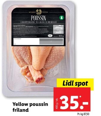 Lidl Yellow poussin friland tilbud
