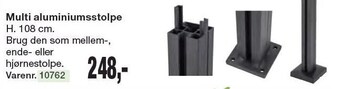 Harald Nyborg Multi aluminiumsstolpe tilbud