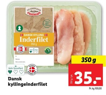 Lidl Dansk kyllingeinderfilet tilbud