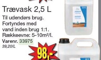 Harald Nyborg Trævask 2,5 l tilbud