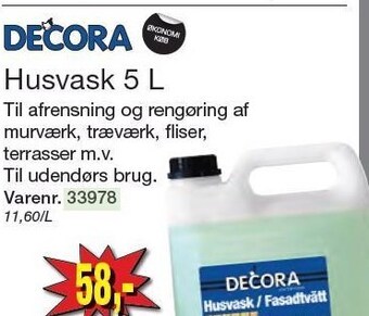 Harald Nyborg Decora husvask 5 l tilbud