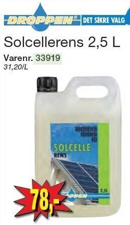 Droppen solcellerens