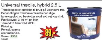 Harald Nyborg Universal træolie, hybrid 2,5 l tilbud