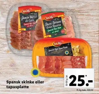 Lidl Spansk skinke eller tapasplatte tilbud