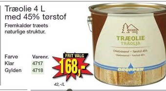 Harald Nyborg Træolie 4 l med 45% tørstof tilbud