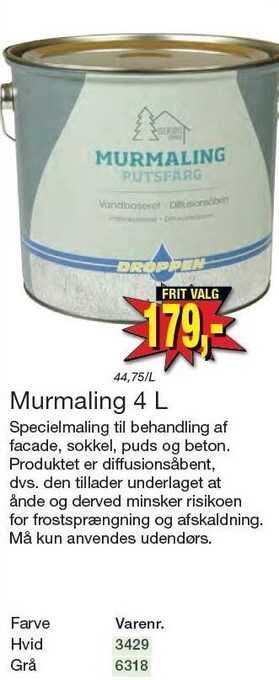 Harald Nyborg Murmaling 4 l tilbud