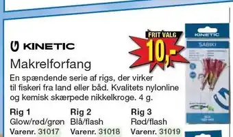 Harald Nyborg Kinetic makrelforfang tilbud