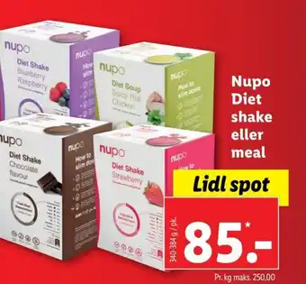 Lidl Nupo Diet shake eller meal tilbud