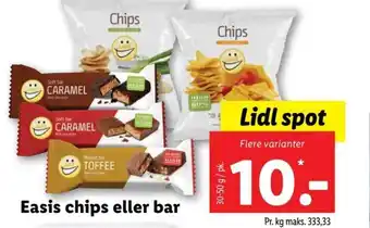 Lidl Easis chips eller bar tilbud