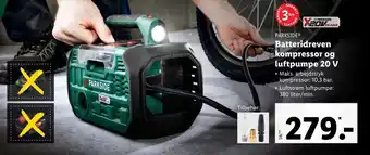 Lidl PARKSIDE Batteridreven kompressor og luftpumpe 20 V tilbud