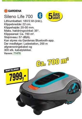 Harald Nyborg Gardena sileno life 700 tilbud