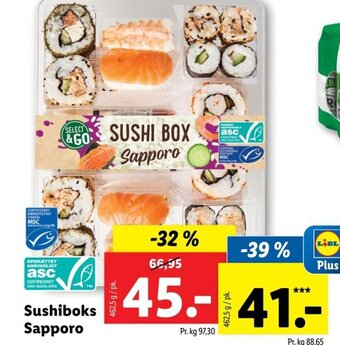 Lidl Sushiboks Sapporo tilbud