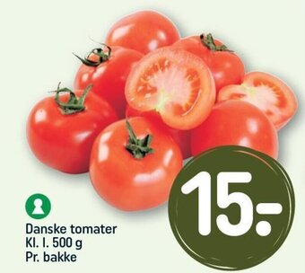Danske tomater KI. I. 500 g Pr. bakke