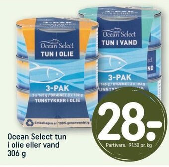 REMA 1000 Ocean Select tun i olie eller vand tilbud
