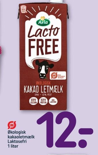 REMA 1000 Økologisk kakaoletmælk Laktosefri 1 liter tilbud