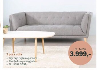 Daells Bolighus 3 pers. sofa tilbud