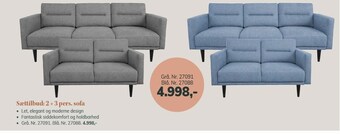 Daells Bolighus Sættilbud: 2 + 3 pers. sofa tilbud