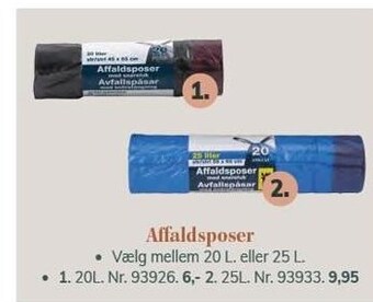 Daells Bolighus Affaldsposer 20 l eller 25 l tilbud