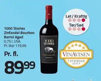 Fleggaard 1000 stories zinandel bourbon barrel aged tilbud