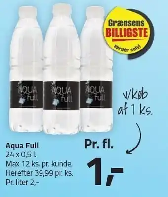Fleggaard Aqua full 24x0,5 l tilbud