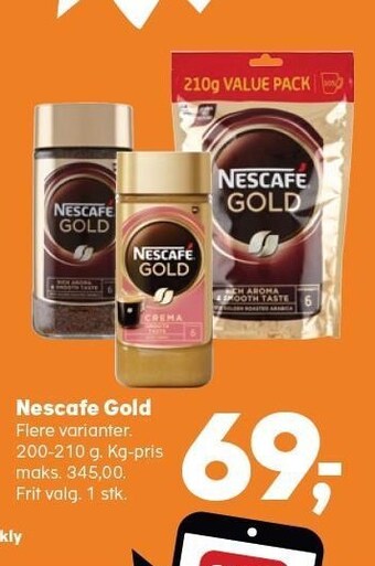 Kvickly Nescafe gold tilbud
