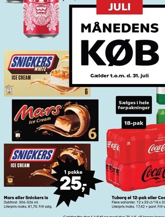 Kvickly Mars eller snickers is tilbud