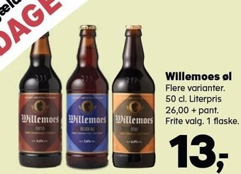 Kvickly Willemoes øl tilbud