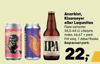 Anarkist, kissmeyer eller lagunitas